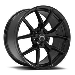 RTR Tech 5 Gloss Black Wheel; Rear Only; 20x10.5; 5x4.50; 45mm Offset (05-22 All)