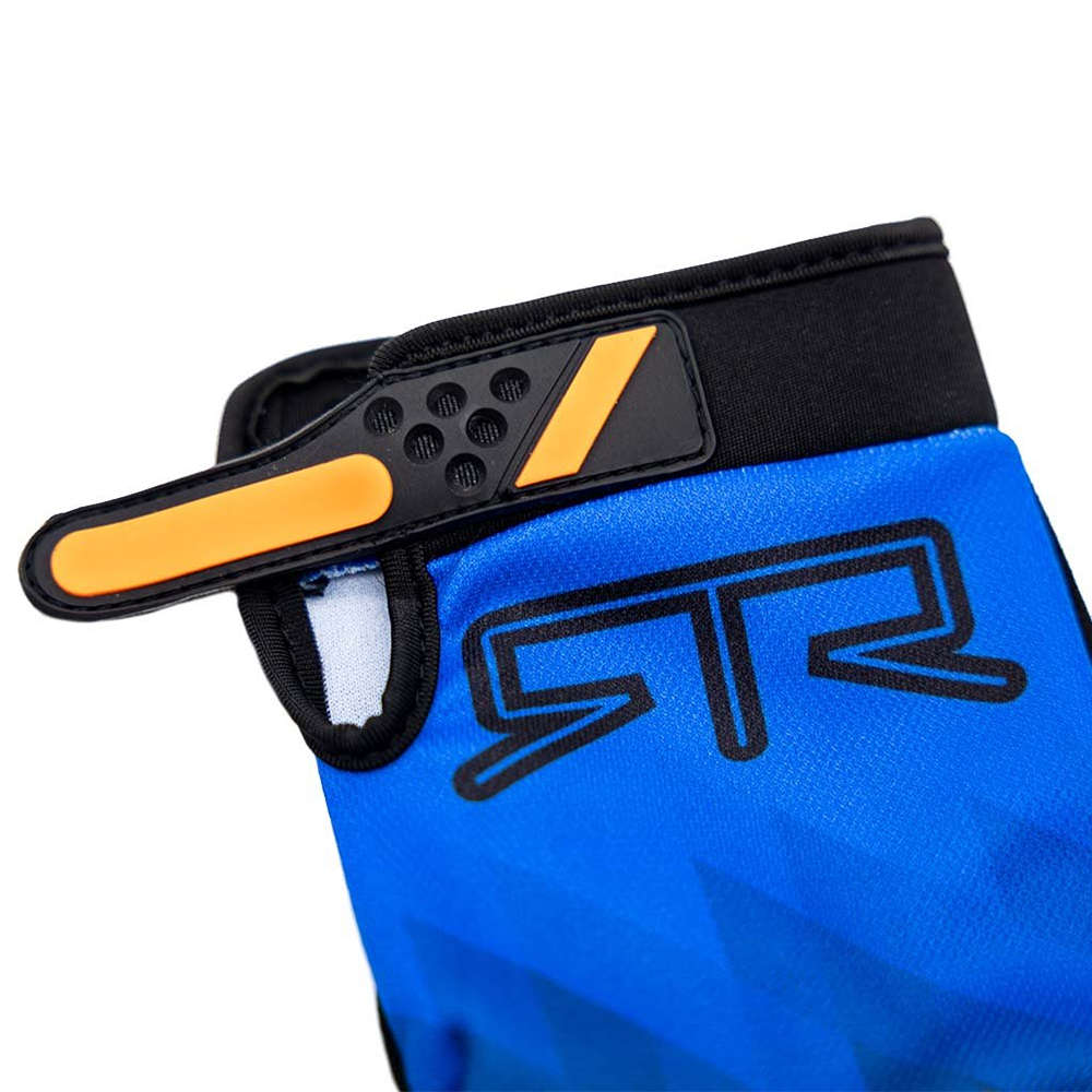 Gloves with blue and orange James Deane design, and RTR logo - Imagen 2